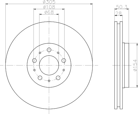 NF PARTS Тормозной диск NF1699239